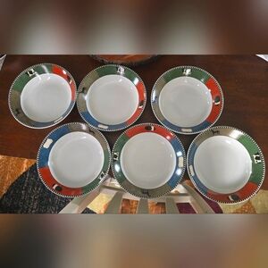 Warren Kimble "Brandon House" Barnyard Animals set of 6 bowls